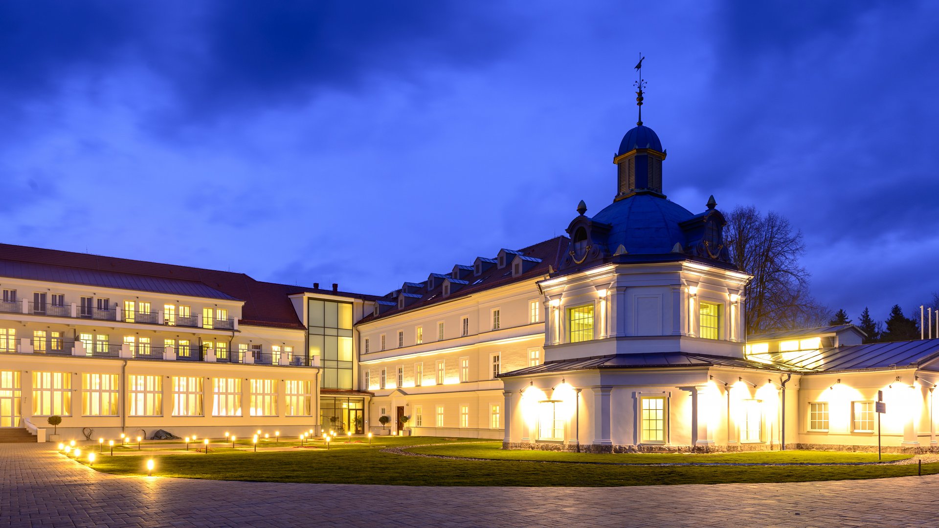 Royal Palace hotel building in Turčianske Teplice